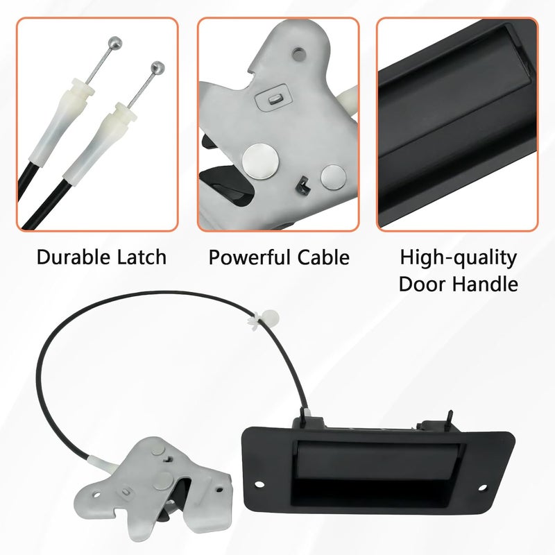 Blycorul Lower Door Latch with Handle Assembly, Passenger Side, Compatible with 1992-2009 Ford E150 E250 E350 Econoline Van Super Duty, Left Hinged Door, 40% Replaces 6C2Z-15264A01-AA - Image 4